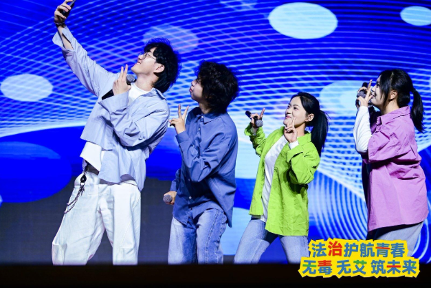 “贵州省高校法治禁毒防艾教育‘七个一’交流展示活动”现场