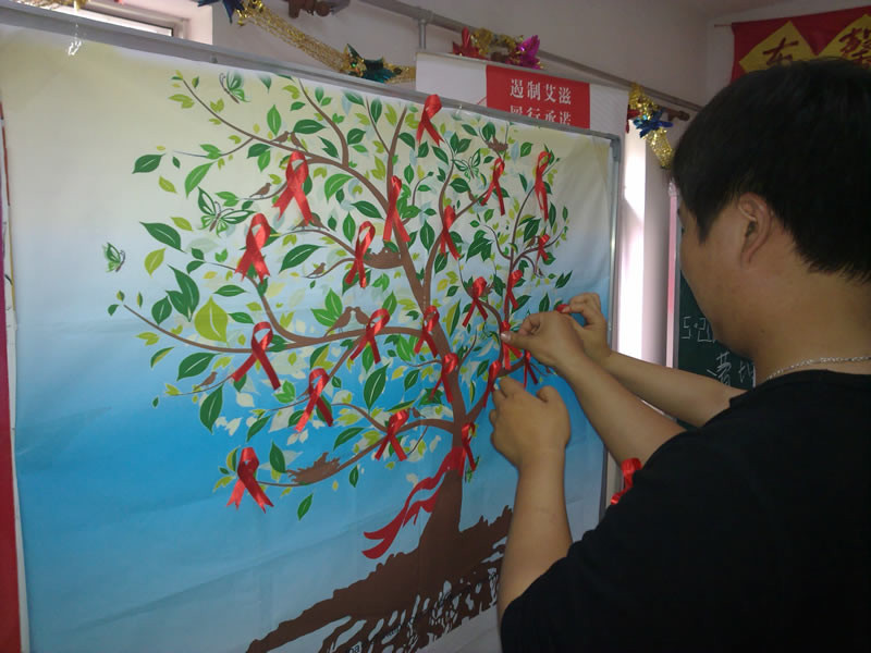 北京培黎职业学院防艾进社区